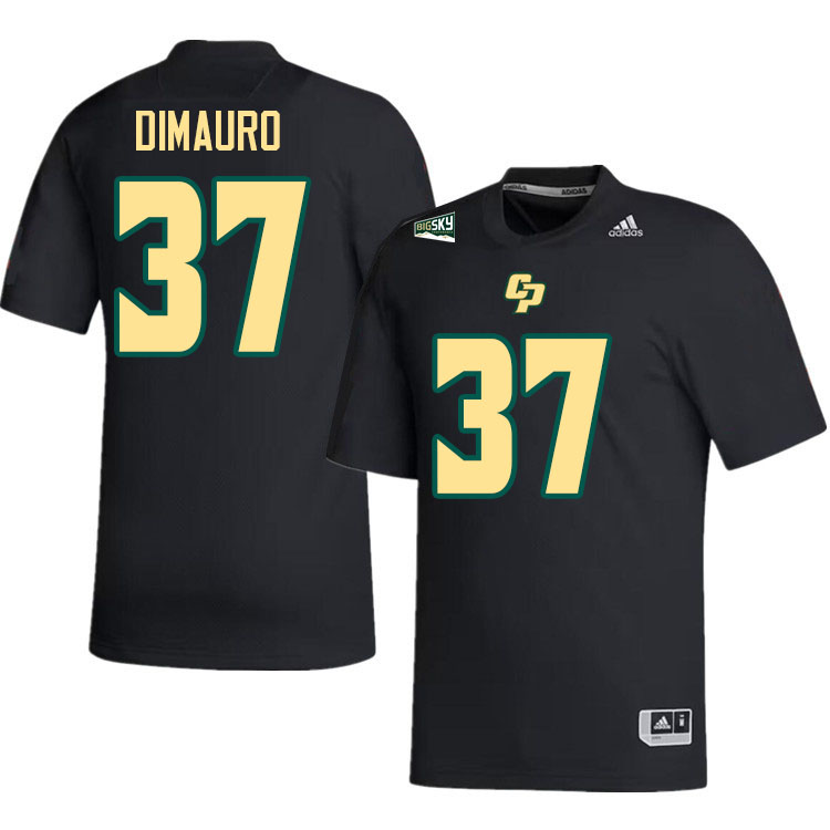 Cal Poly Mustangs #37 Gianluca Dimauro College Football Jerseys,Uniforms Stitched-Black